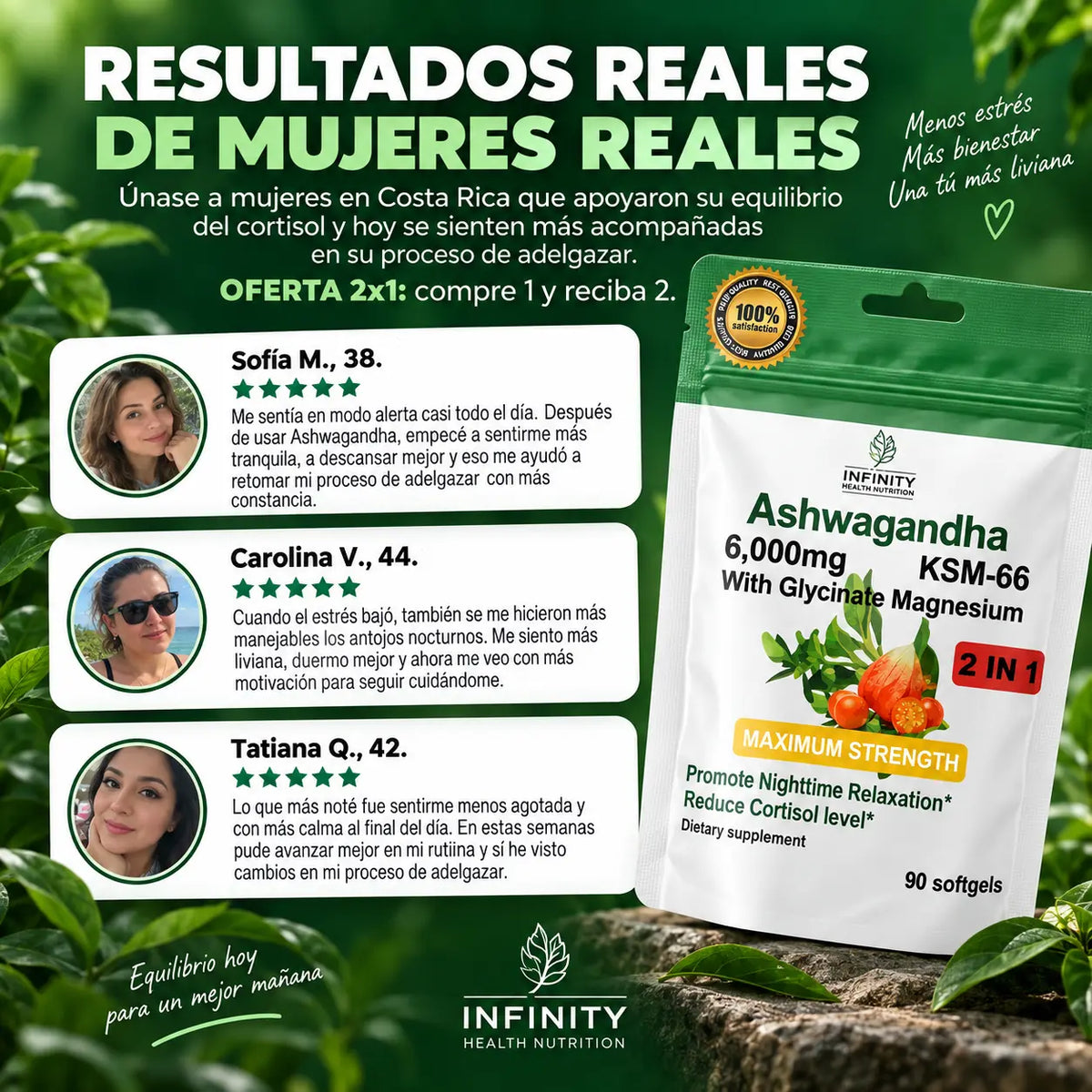 Ashwagandha KSM-66® + Glicinato de Magnesio - 90 softgels