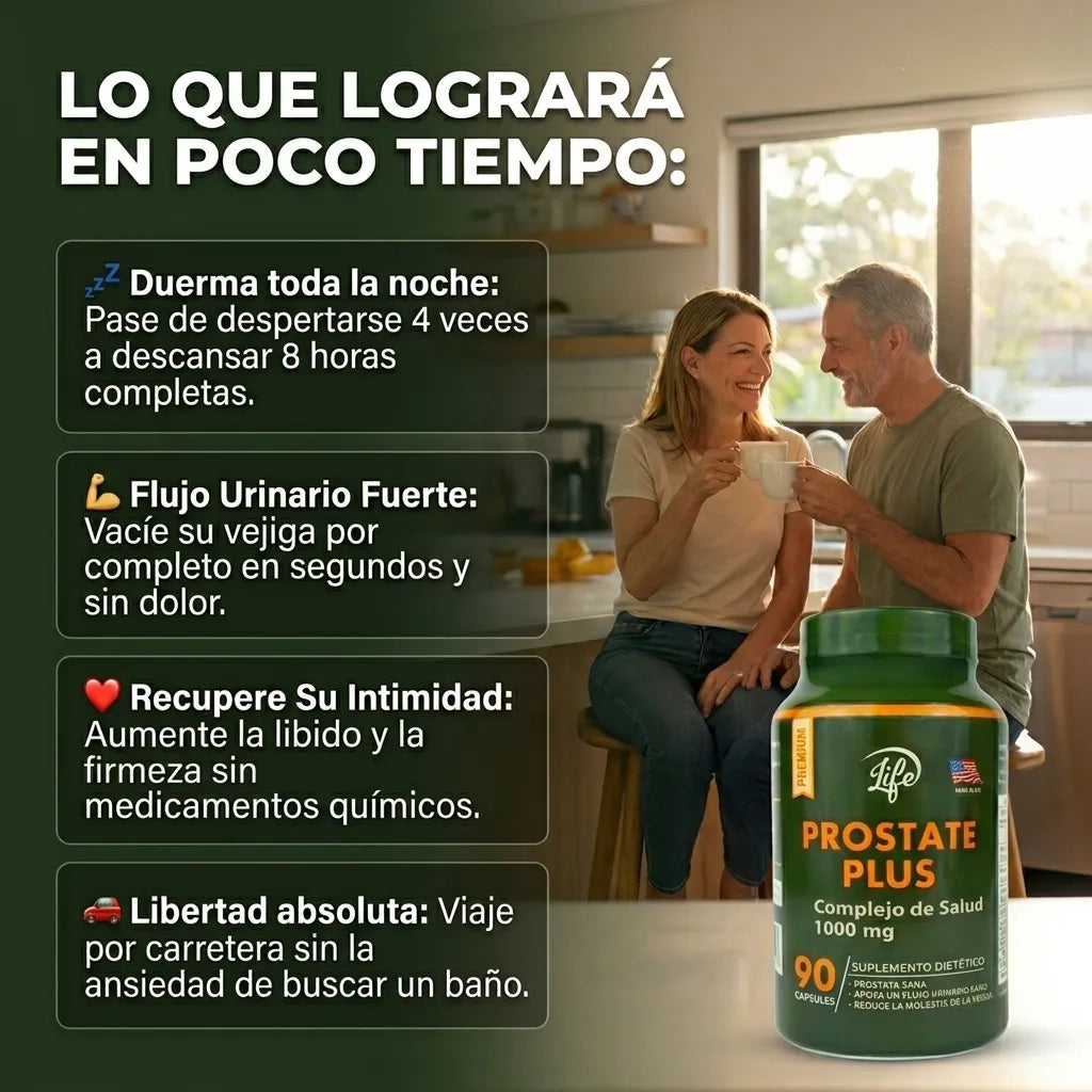 Prostate Plus 90 Cápsulas - Desinflama la próstata desde casa