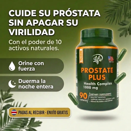 Prostate Plus 90 Cápsulas - Cuida tu virilidad 100% natural