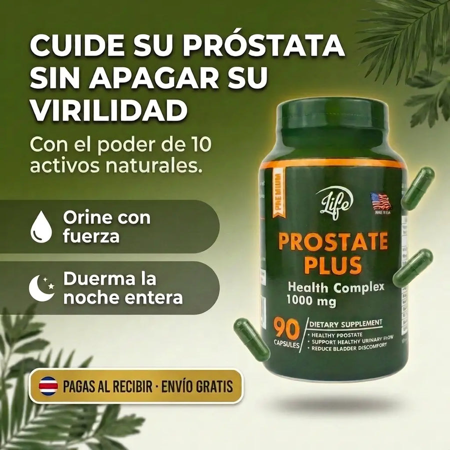 Prostate Plus 90 Cápsulas - Cuida tu virilidad 100% natural