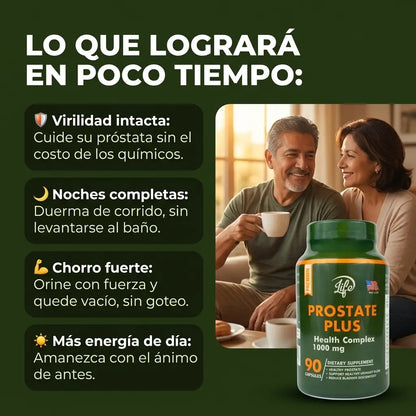Prostate Plus 90 Cápsulas - Cuida tu virilidad 100% natural